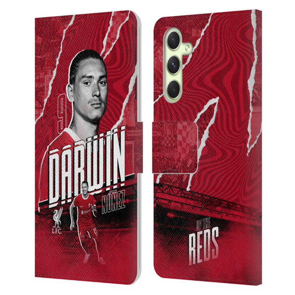Liverpool Football Club 2023/24 First Team Darwin Núñez Leather Book Wallet Case Cover For Samsung Galaxy A54 5G