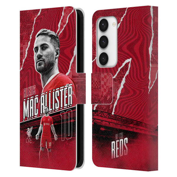 Liverpool Football Club 2023/24 First Team Alexis Mac Allister Leather Book Wallet Case Cover For Samsung Galaxy S23 5G