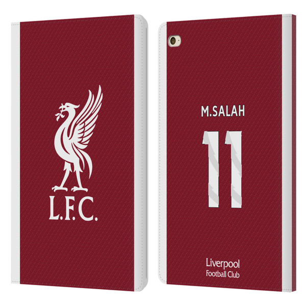 Liverpool Football Club 2023/24 Players Home Kit Mohamed Salah Leather Book Wallet Case Cover For Apple iPad mini 4