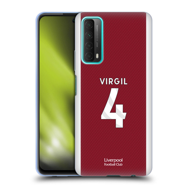 Liverpool Football Club 2023/24 Players Home Kit Virgil van Dijk Soft Gel Case for Huawei P Smart (2021)