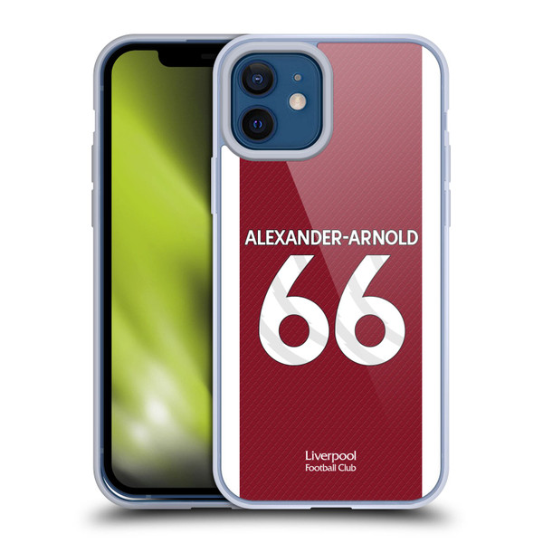 Liverpool Football Club 2023/24 Players Home Kit Trent Alexander-Arnold Soft Gel Case for Apple iPhone 12 / iPhone 12 Pro