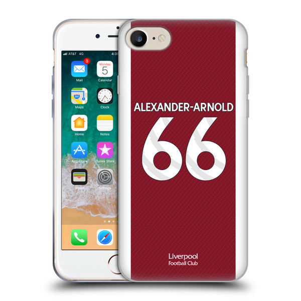 Liverpool Football Club 2023/24 Players Home Kit Trent Alexander-Arnold Soft Gel Case for Apple iPhone 7 / 8 / SE 2020 & 2022