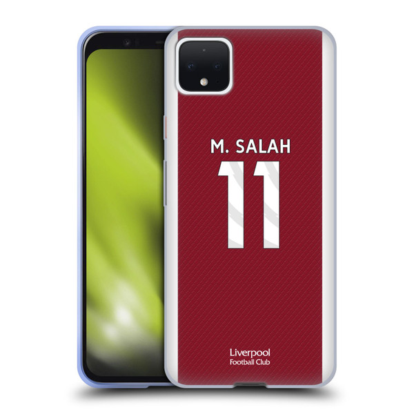 Liverpool Football Club 2023/24 Players Home Kit Mohamed Salah Soft Gel Case for Google Pixel 4 XL