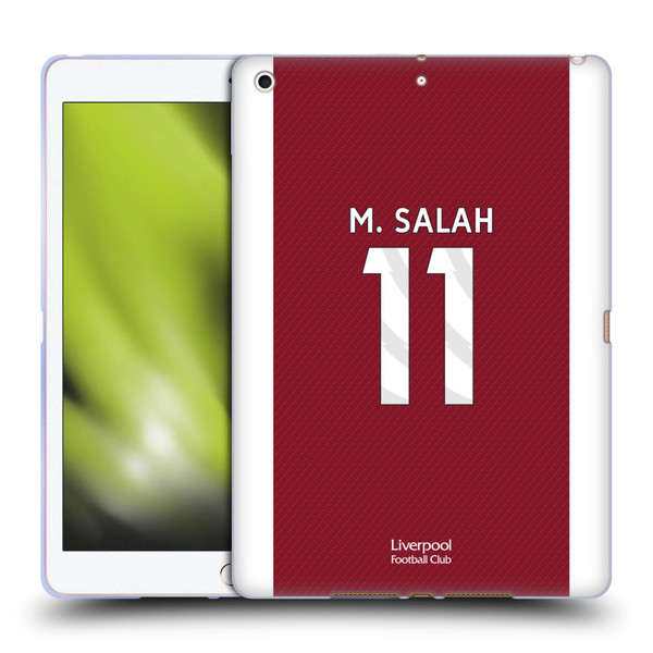 Liverpool Football Club 2023/24 Players Home Kit Mohamed Salah Soft Gel Case for Apple iPad 10.2 2019/2020/2021
