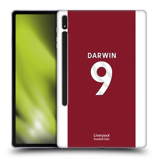 Liverpool Football Club 2023/24 Players Home Kit Darwin Núñez Soft Gel Case for Samsung Galaxy Tab S8 Plus