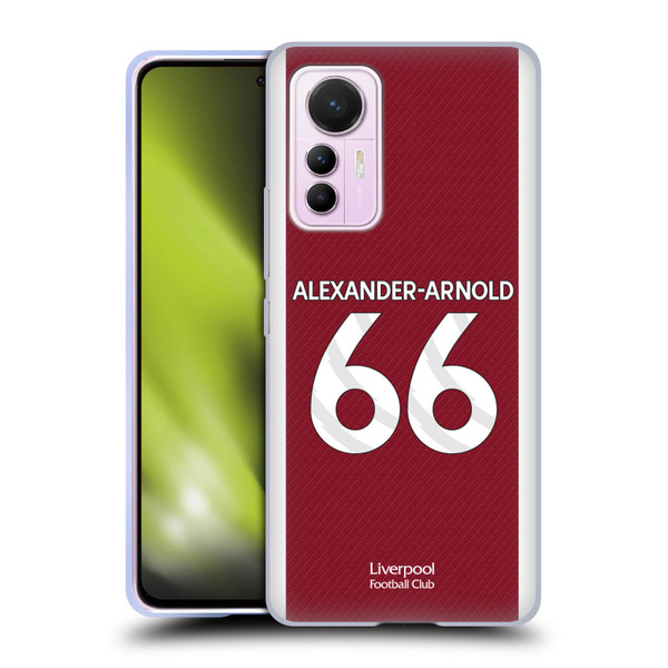 Liverpool Football Club 2023/24 Players Home Kit Trent Alexander-Arnold Soft Gel Case for Xiaomi 12 Lite