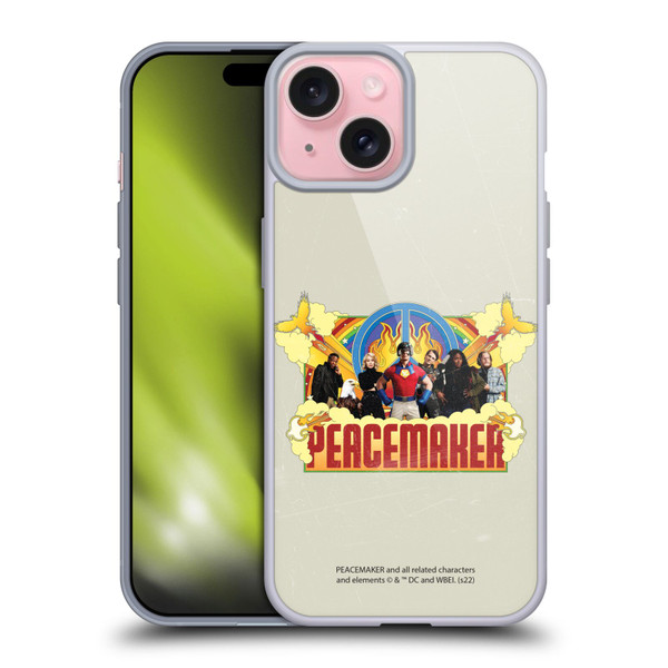 Peacemaker: Television Series Graphics Group Soft Gel Case for Apple iPhone 15