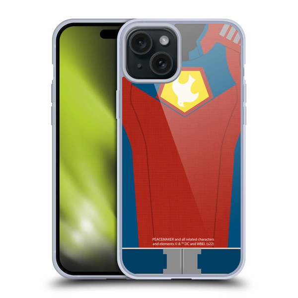 Peacemaker: Television Series Graphics Costume Soft Gel Case for Apple iPhone 15 Plus