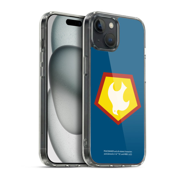 Peacemaker: Television Series Graphics Logo Soft Gel Case for Apple iPhone 15 Plus & MagSafe