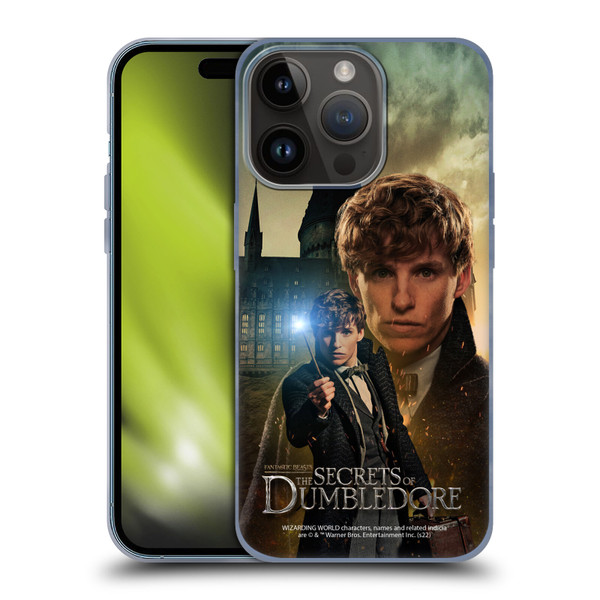 Fantastic Beasts: Secrets of Dumbledore Character Art Newt Scamander Soft Gel Case for Apple iPhone 15 Pro