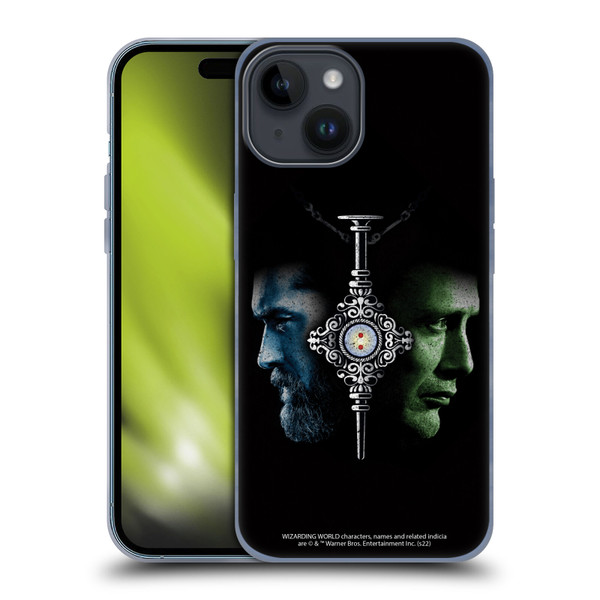 Fantastic Beasts: Secrets of Dumbledore Graphic Core Dumbledore And Grindelwald Soft Gel Case for Apple iPhone 15