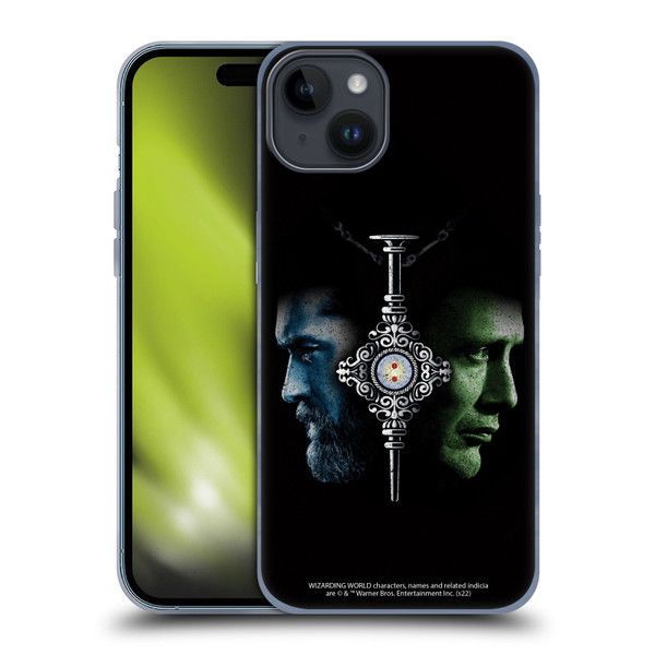 Fantastic Beasts: Secrets of Dumbledore Graphic Core Dumbledore And Grindelwald Soft Gel Case for Apple iPhone 15 Plus