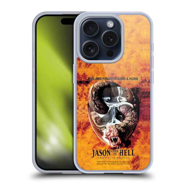 Friday the 13th: Jason Goes To Hell Graphics Key Art Soft Gel Case for Apple iPhone 15 Pro