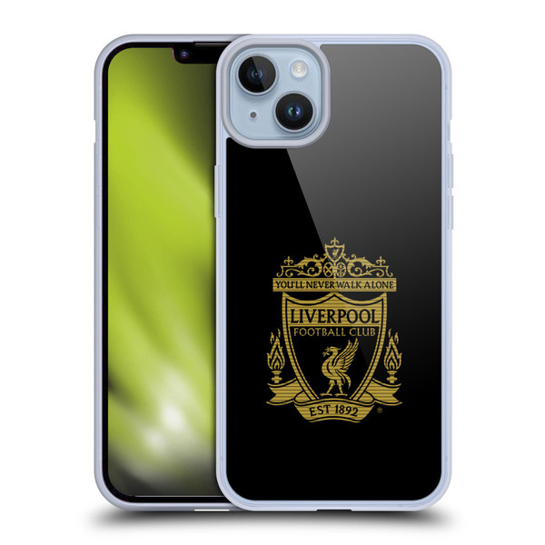 Liverpool Football Club Crest 2 Black 2 Soft Gel Case for Apple iPhone 14 Plus