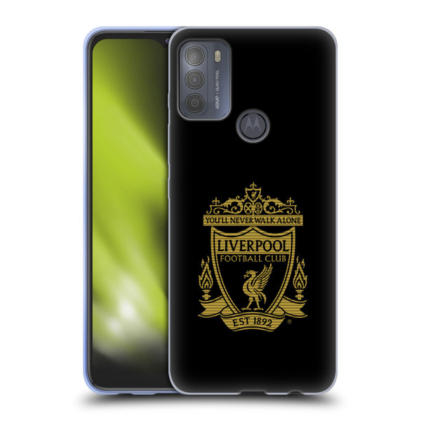 Liverpool Football Club Crest 2 Black 2 Soft Gel Case for Motorola Moto G50