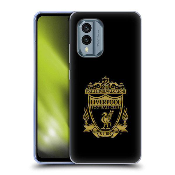 Liverpool Football Club Crest 2 Black 2 Soft Gel Case for Nokia X30