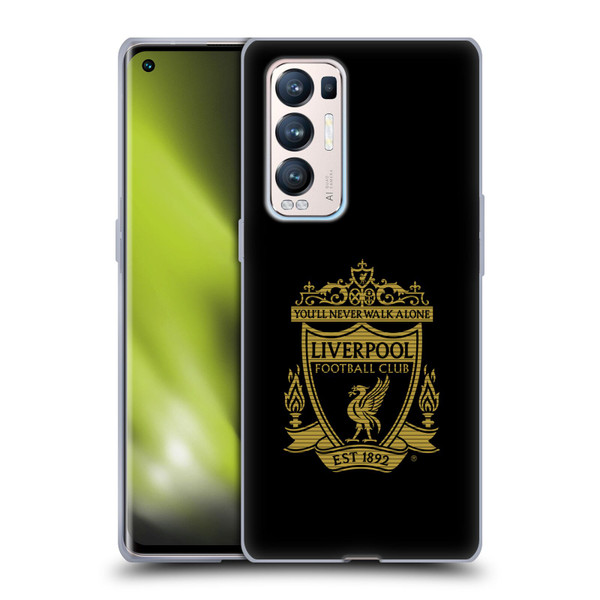 Liverpool Football Club Crest 2 Black 2 Soft Gel Case for OPPO Find X3 Neo / Reno5 Pro+ 5G