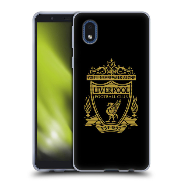 Liverpool Football Club Crest 2 Black 2 Soft Gel Case for Samsung Galaxy A01 Core (2020)