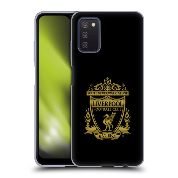 Liverpool Football Club Crest 2 Black 2 Soft Gel Case for Samsung Galaxy A03s (2021)