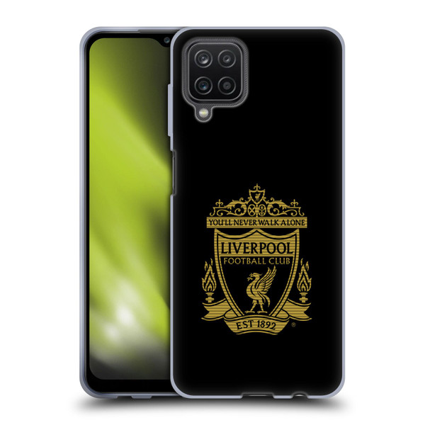 Liverpool Football Club Crest 2 Black 2 Soft Gel Case for Samsung Galaxy A12 (2020)