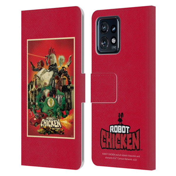 Robot Chicken Graphics Poster Leather Book Wallet Case Cover For Motorola Moto Edge 40 Pro