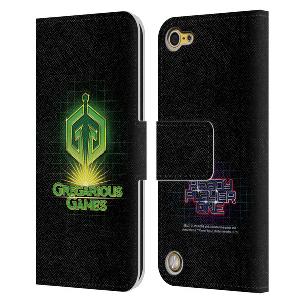 Ready Player One Graphics Logo Leather Book Wallet Case Cover For Apple iPod Touch 5G 5th Gen