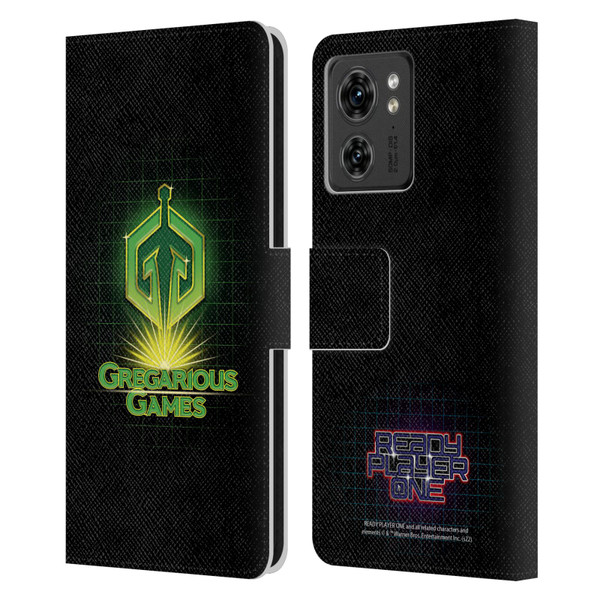 Ready Player One Graphics Logo Leather Book Wallet Case Cover For Motorola Moto Edge 40