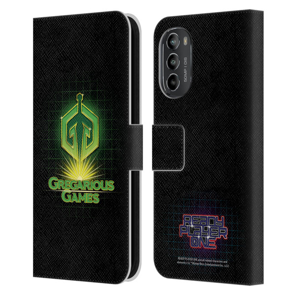 Ready Player One Graphics Logo Leather Book Wallet Case Cover For Motorola Moto G82 5G
