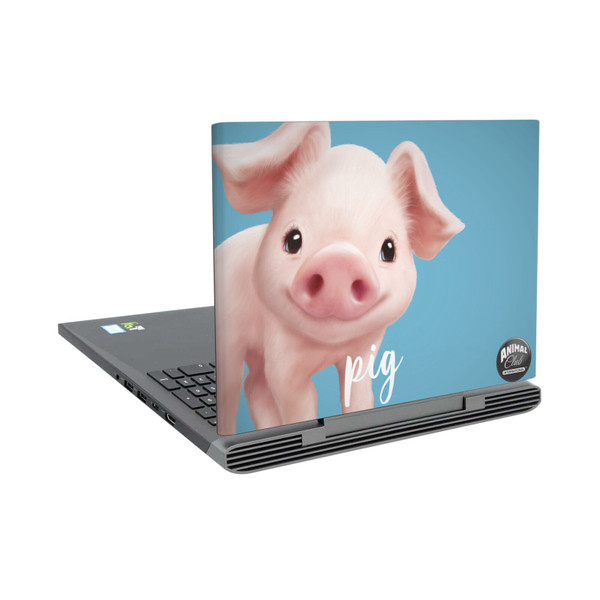 Animal Club International Faces Pig Vinyl Sticker Skin Decal Cover for Dell Inspiron 15 7000 P65F