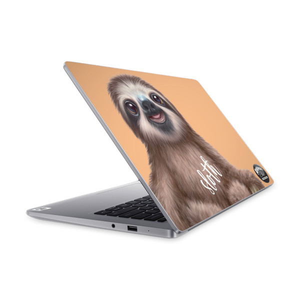 Animal Club International Faces Sloth Vinyl Sticker Skin Decal Cover for Xiaomi Mi NoteBook 14 (2020)