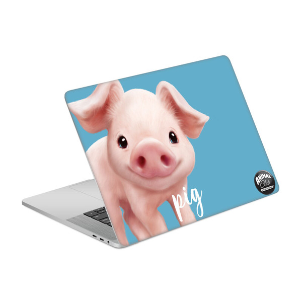 Animal Club International Faces Pig Vinyl Sticker Skin Decal Cover for Apple MacBook Pro 15.4" A1707/A1990