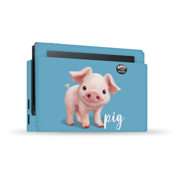Animal Club International Faces Pig Vinyl Sticker Skin Decal Cover for Nintendo Switch Console & Dock