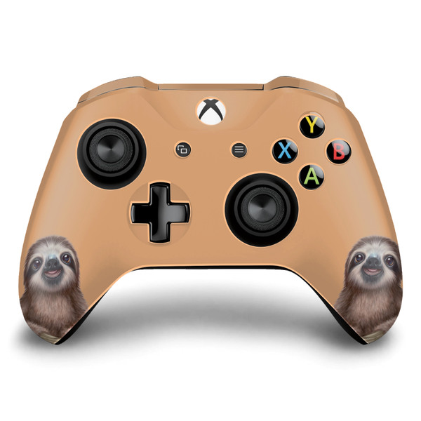 Animal Club International Faces Sloth Vinyl Sticker Skin Decal Cover for Microsoft Xbox One S / X Controller