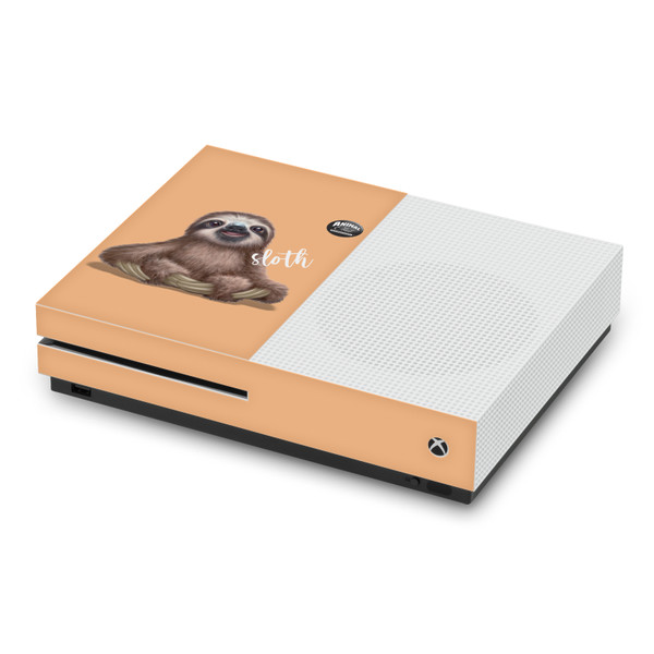 Animal Club International Faces Sloth Vinyl Sticker Skin Decal Cover for Microsoft Xbox One S Console