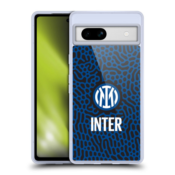Fc Internazionale Milano Patterns Abstract 2 Soft Gel Case for Google Pixel 7a