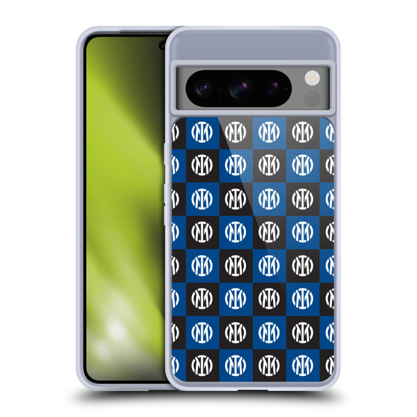 Fc Internazionale Milano Patterns Crest Soft Gel Case for Google Pixel 8 Pro