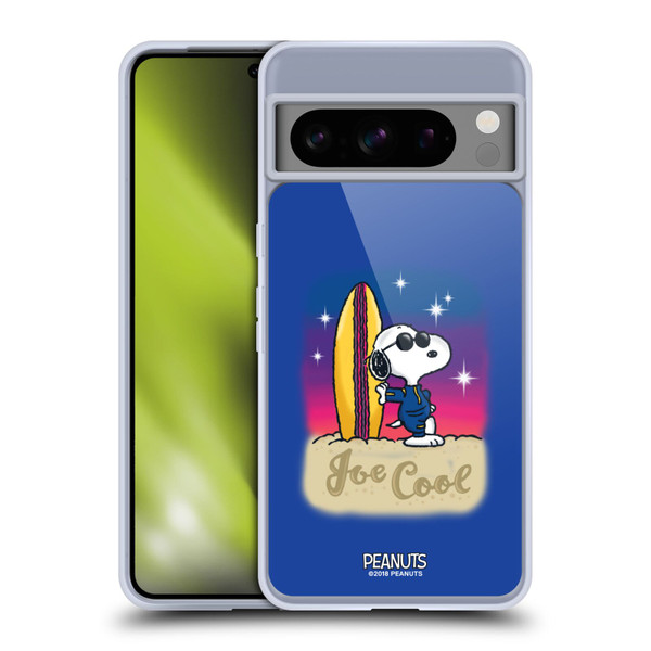 Peanuts Snoopy Boardwalk Airbrush Joe Cool Surf Soft Gel Case for Google Pixel 8 Pro