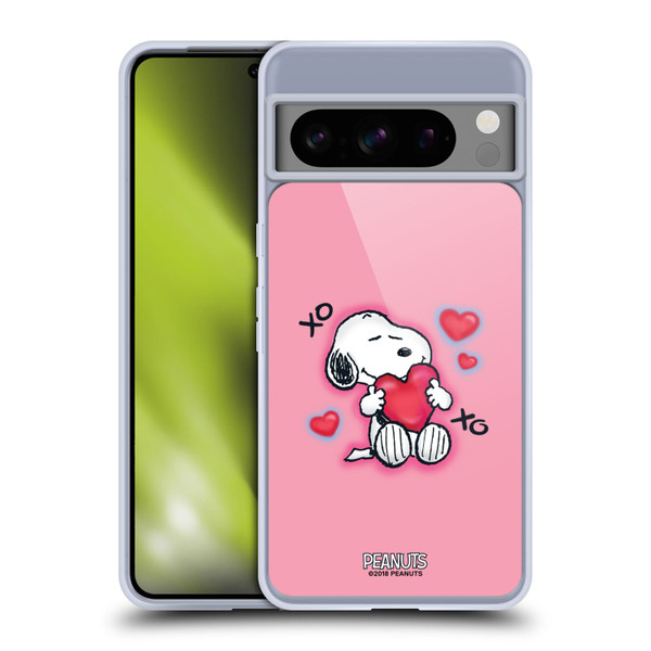 Peanuts Snoopy Boardwalk Airbrush XOXO Soft Gel Case for Google Pixel 8 Pro