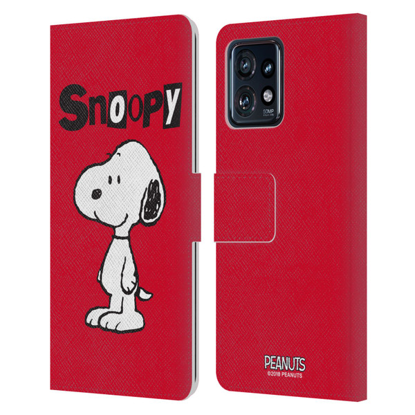 Peanuts Characters Snoopy Leather Book Wallet Case Cover For Motorola Moto Edge 40 Pro