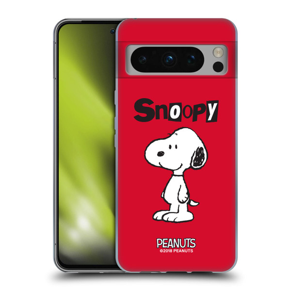 Peanuts Characters Snoopy Soft Gel Case for Google Pixel 8 Pro