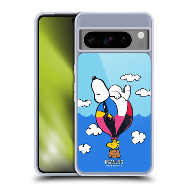Peanuts Halfs And Laughs Snoopy & Woodstock Balloon Soft Gel Case for Google Pixel 8 Pro