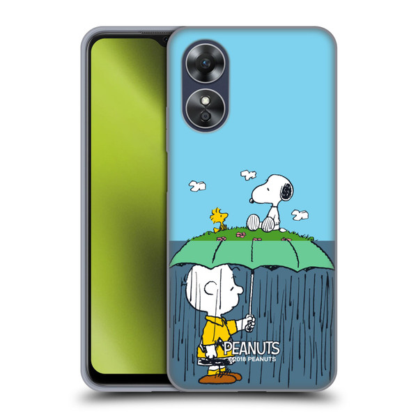 Peanuts Halfs And Laughs Charlie, Snoppy & Woodstock Soft Gel Case for OPPO A17