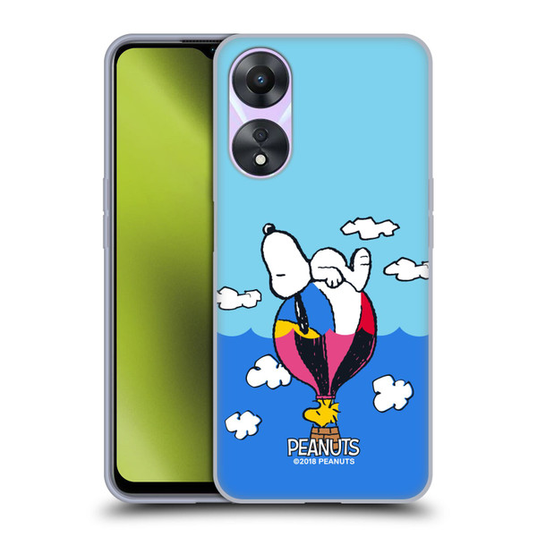 Peanuts Halfs And Laughs Snoopy & Woodstock Balloon Soft Gel Case for OPPO A78 5G