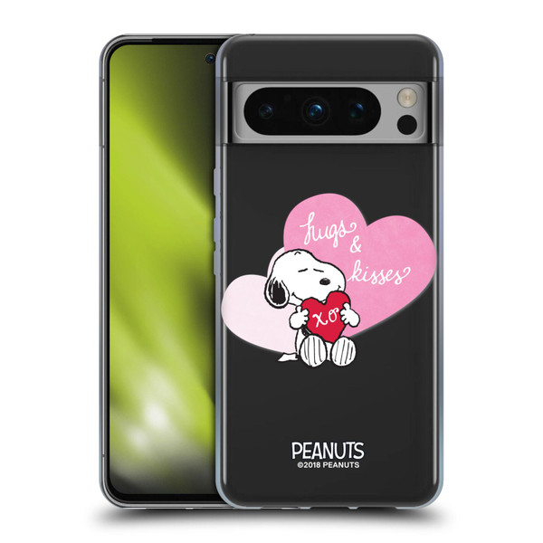 Peanuts Sealed With A Kiss Snoopy Hugs And Kisses Soft Gel Case for Google Pixel 8 Pro