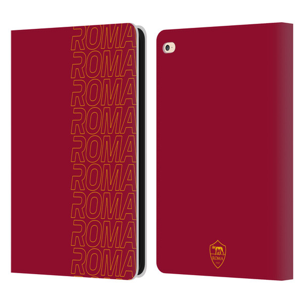 AS Roma Crest Graphics Echo Leather Book Wallet Case Cover For Apple iPad Air 2 (2014)