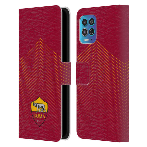 AS Roma Crest Graphics Arrow Leather Book Wallet Case Cover For Motorola Moto G100