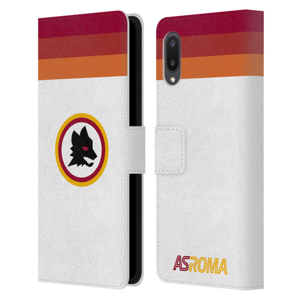 AS Roma Crest Graphics Wolf Retro Heritage Leather Book Wallet Case Cover For Samsung Galaxy A02/M02 (2021)