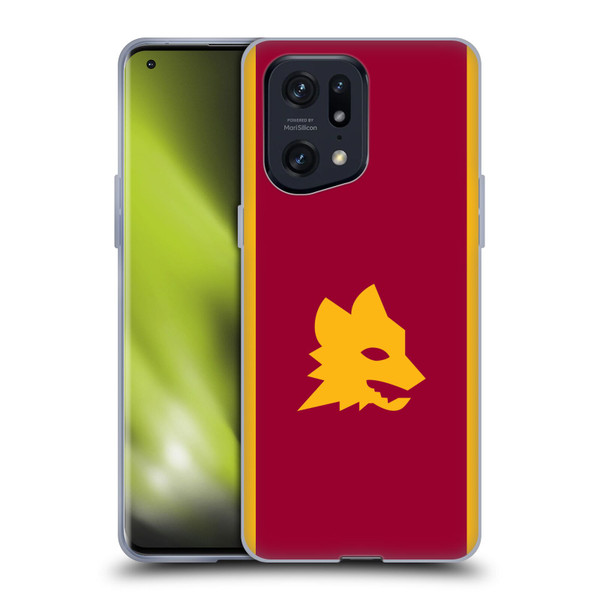 AS Roma 2023/24 Crest Kit Home Soft Gel Case for OPPO Find X5 Pro