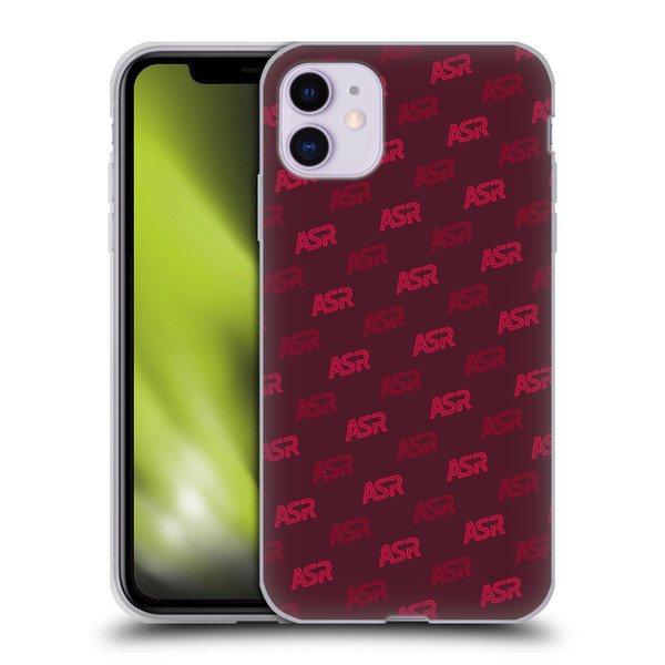 AS Roma Crest Graphics Wordmark Pattern Soft Gel Case for Apple iPhone 11