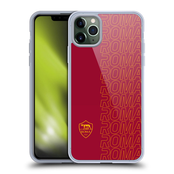AS Roma Crest Graphics Echo Soft Gel Case for Apple iPhone 11 Pro Max